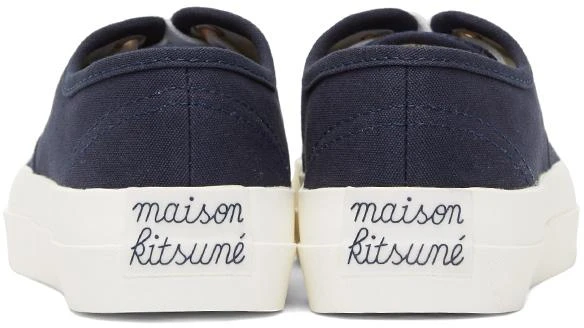 商品Maison Kitsune|Navy Canvas Sneakers,价格¥778,第4张图片详细描述