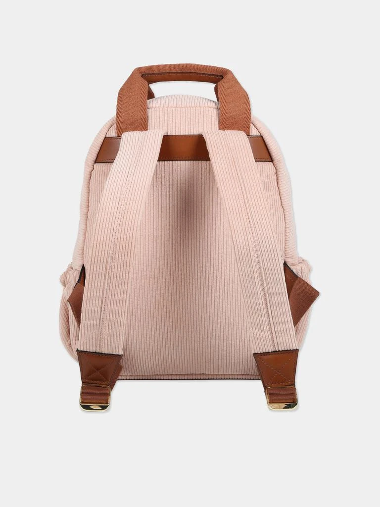 商品Chloé|Chloé Girls Corduroy Backpack in Pink (36cm),价格¥1336,第2张图片详细描述