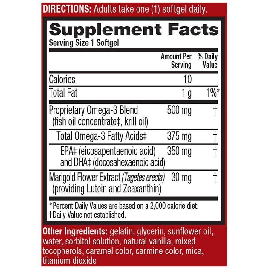 商品MegaRed|Advanced Omega-3 Blend Total Body with Krill Oil,价格¥215,第2张图片详细描述