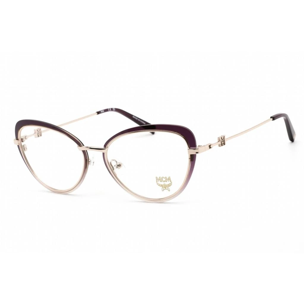 商品MCM|Mcm Women's Eyeglasses - Clear Lens Cyclamen Plastic/Metal Cat Eye | MCM2159 503,价格¥376,第1张图片