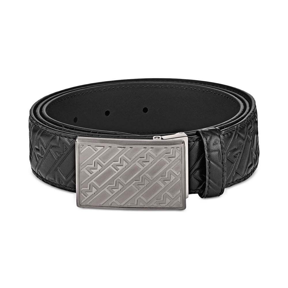 Logo Embossed Leather Belt商品第2张图片规格展示