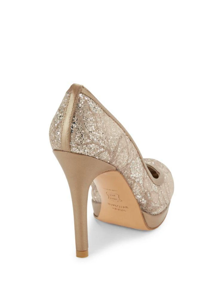 商品Stuart Weitzman|Laceswoon Embellished Leather Pumps,价格¥1219,第2张图片详细描述