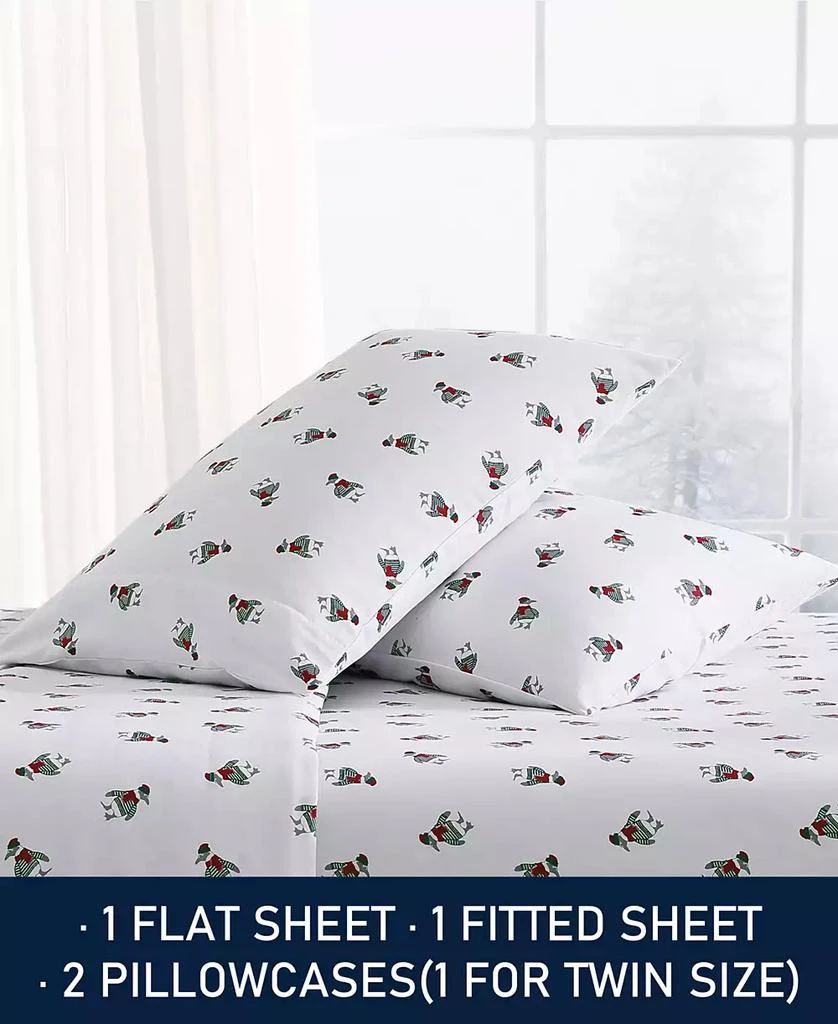 商品Nautica|Printed Flannel 4-Pc. Sheet Set, Queen,价格¥276,第5张图片详细描述