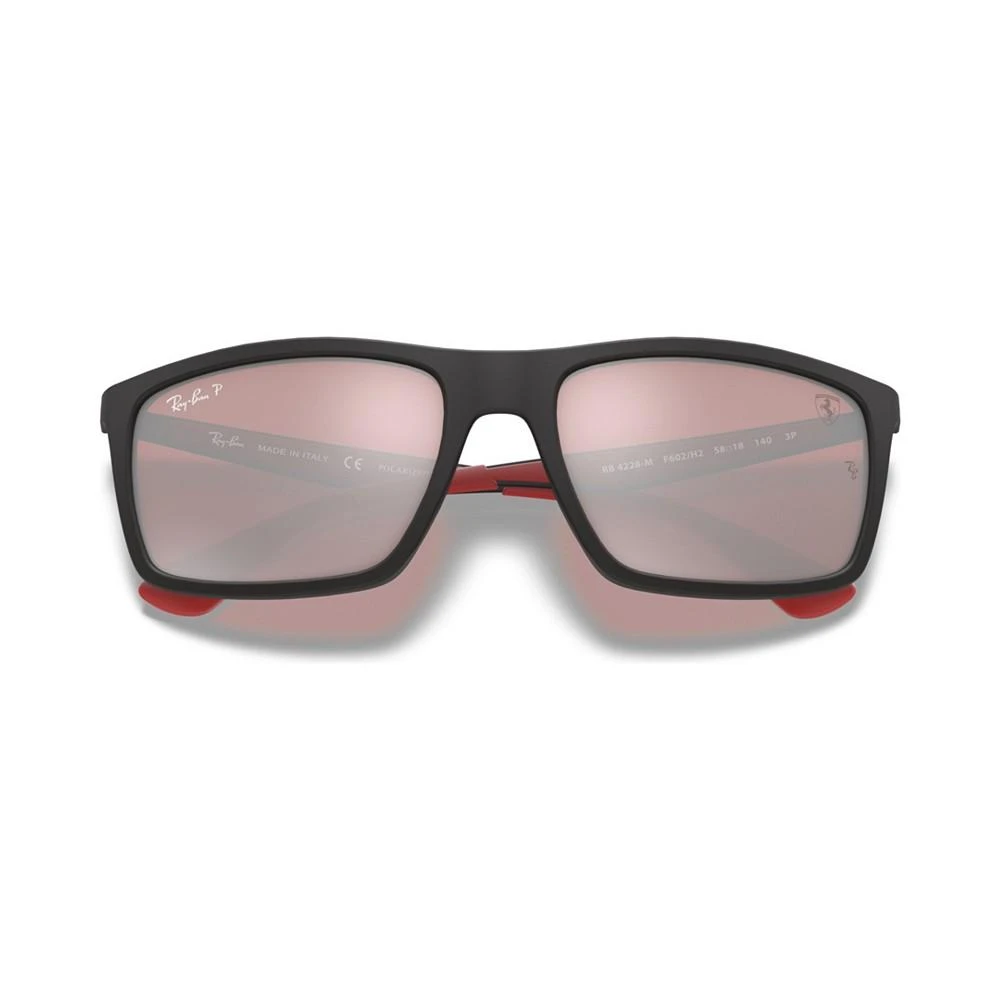 商品Ray-Ban|Men's Polarized Sunglasses, RB4228M Scuderia Ferrari Collection 58,价格¥2084,第2张图片详细描述