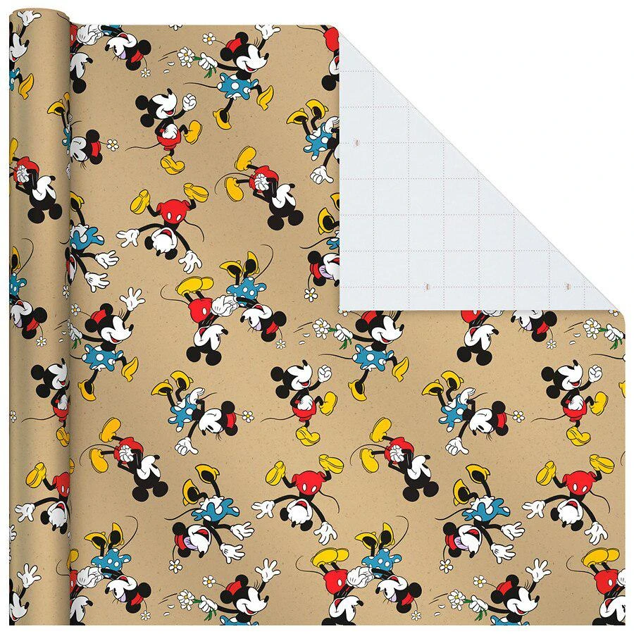 Disney Mickey Mouse Wrapping Paper with Cut Lines on Reverse 商品