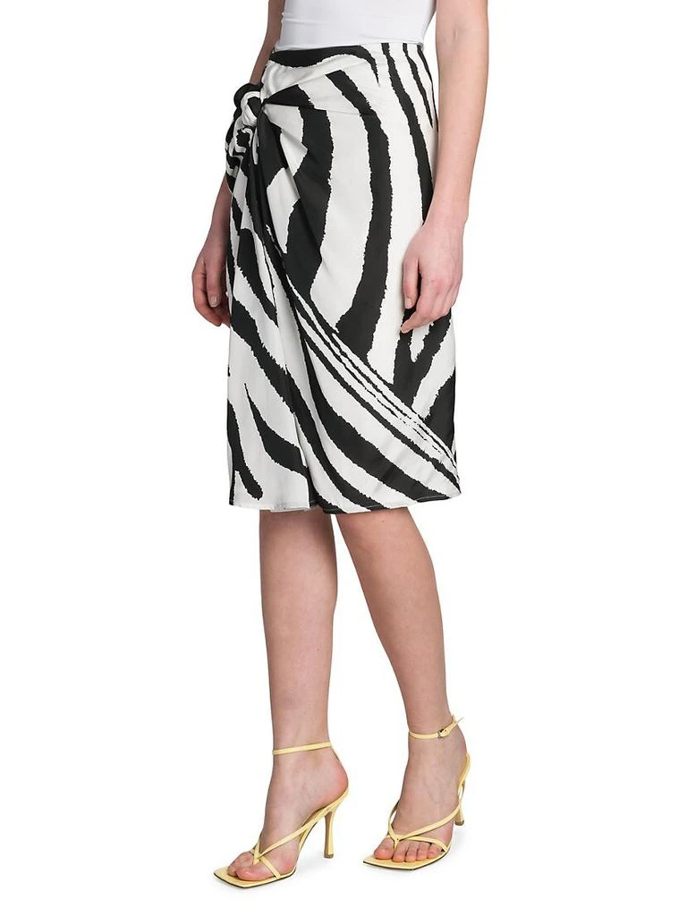 商品Bottega Veneta|Zebra-Print Parachute Skirt,价格¥11615,第4张图片详细描述