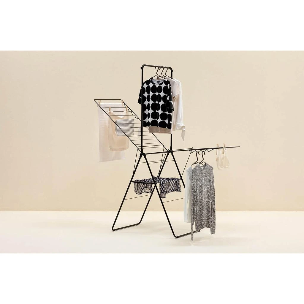 Brabantia HangOn Drying Rack - 25m + Rod - Matt Black 商品