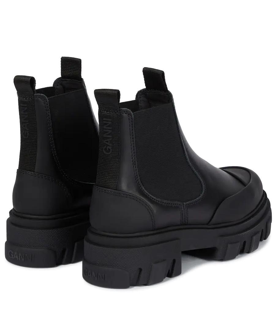 商品Ganni|Low-rise leather Chelsea boots,价格¥2869,第5张图片详细描述
