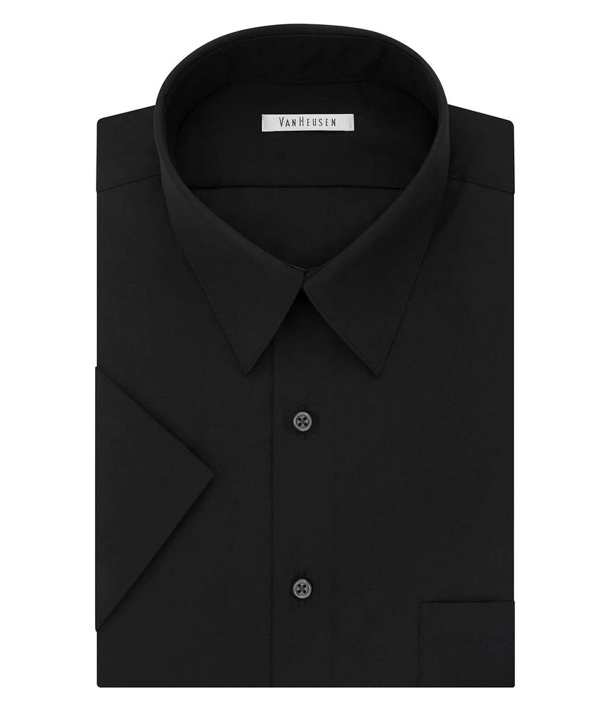 商品Van Heusen|Men's Short Sleeve Dress Shirt Regular Fit Poplin Solid,价格¥151,第1张图片