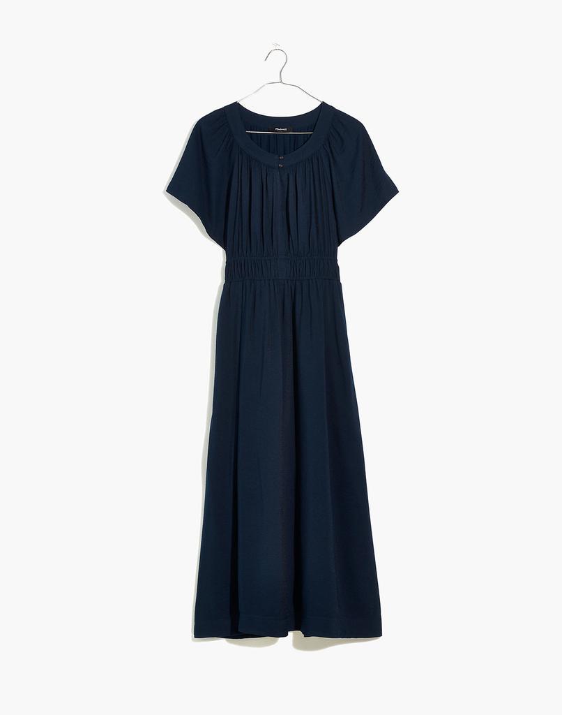 商品Madewell|Sophia Split-Neck Short-Sleeve Midi Dress,价格¥1029,第7张图片详细描述
