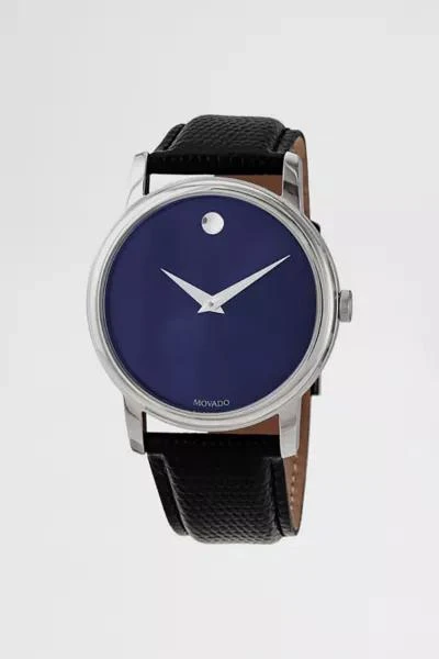 商品Movado|Movado Museum Blue Dial Men's Watch 2100009,价格¥2165,第1张图片