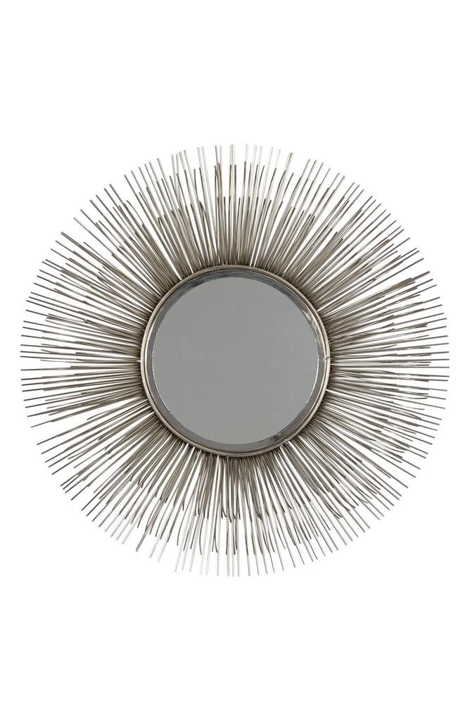 商品WILLOW ROW|Silvertone Metal Starburst Wall Mirror,价格¥1862,第1张图片