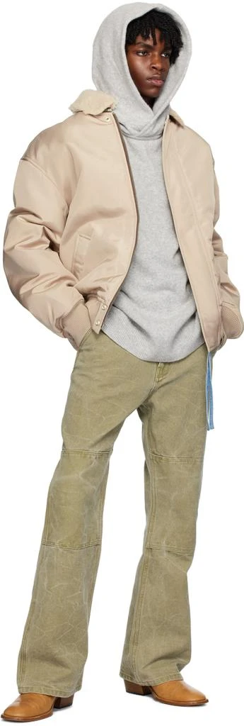 商品Acne Studios|Beige Padded Bomber Jacket,价格¥4423,第4张图片详细描述