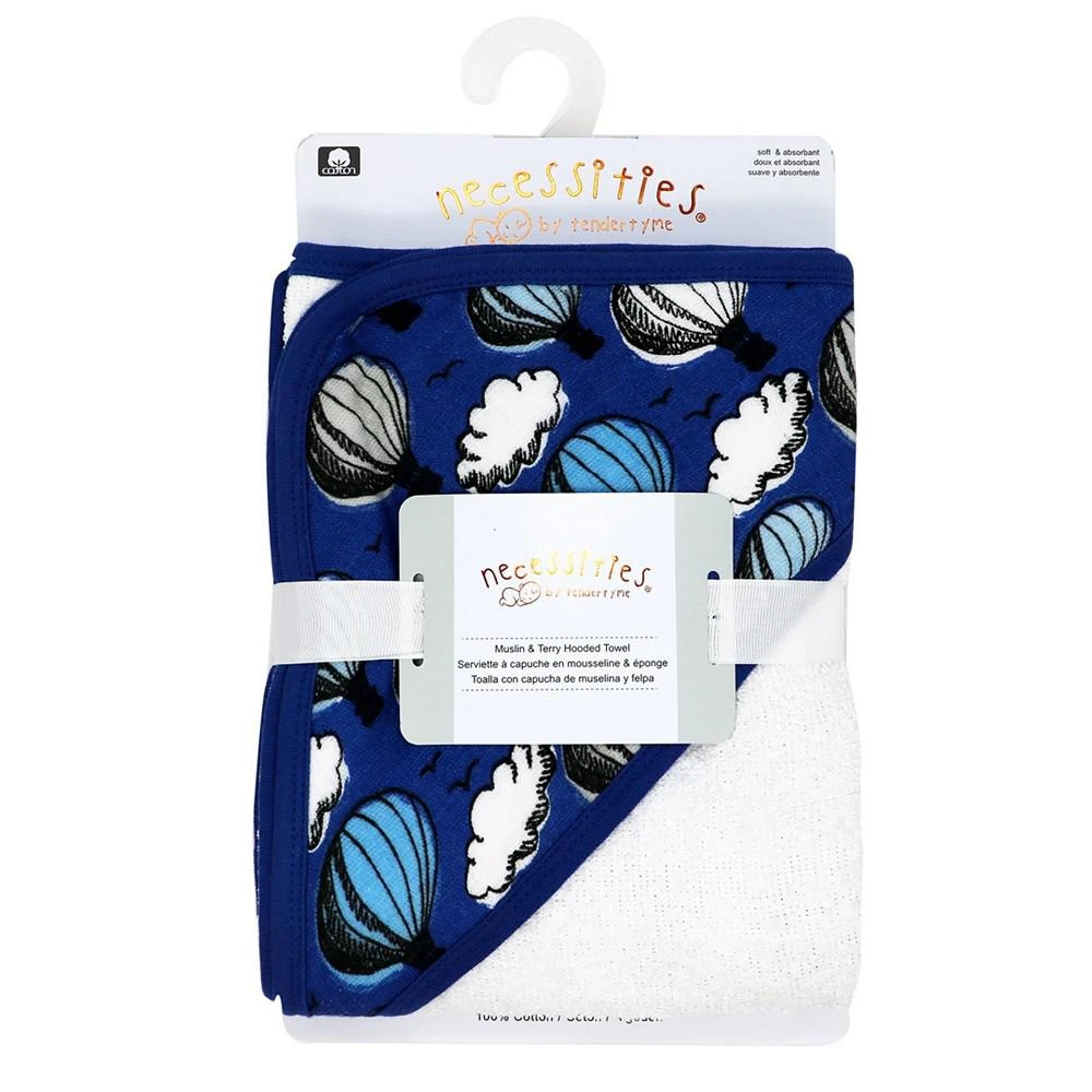 商品Tendertyme|Baby Boys Hot Air Balloon Muslin Hooded Baby Towel,价格¥172,第1张图片