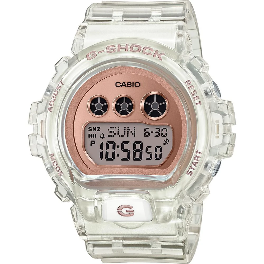 商品G-Shock|Women's Digital Clear Resin Strap Watch 46mm,价格¥823,第1张图片