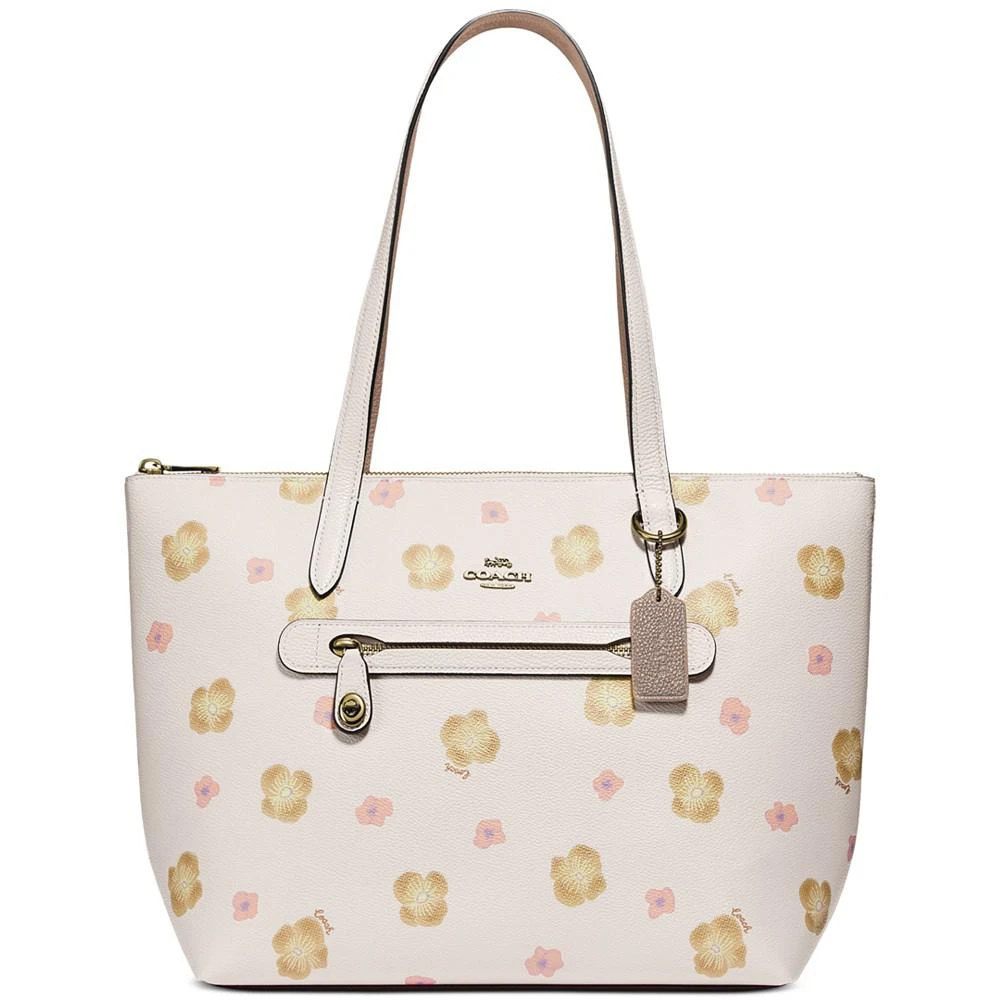 商品Coach|Taylor Pansy印花托特包,价格¥1113,第1张图片