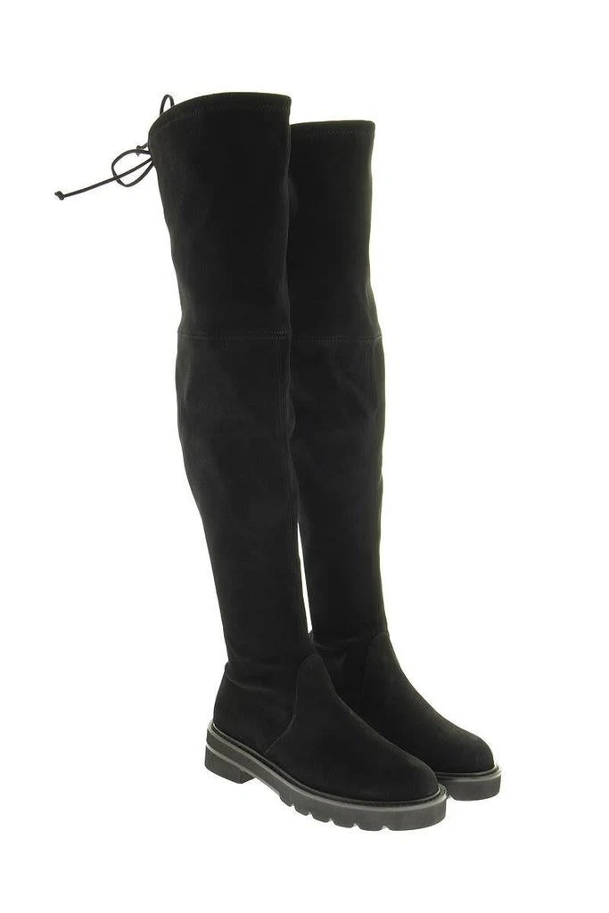 商品Stuart Weitzman|STUART WEITZMAN LOWLAND LIFT - Suede boot over the knee,价格¥3490,第4张图片详细描述
