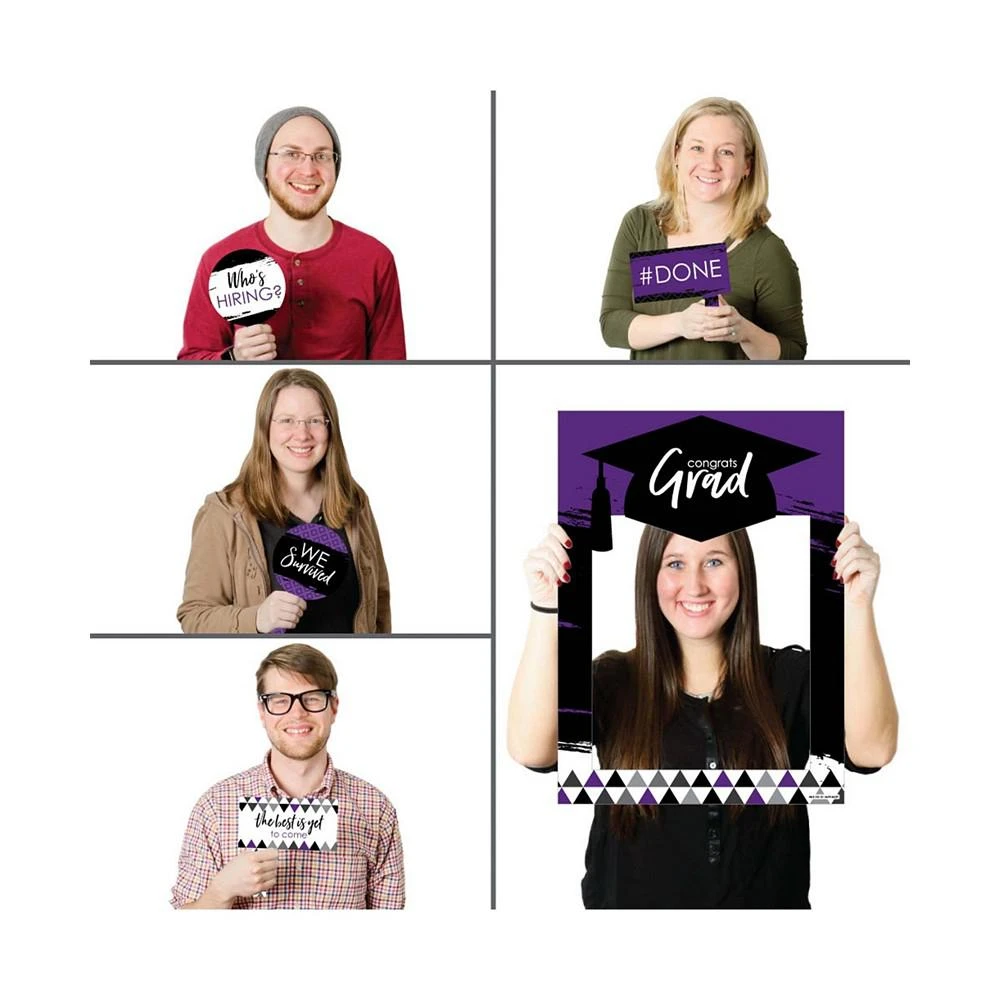 商品Big Dot of Happiness|Purple Grad - Best is Yet to Come - Selfie Photo Booth Picture Frame & Props,价格¥224,第2张图片详细描述