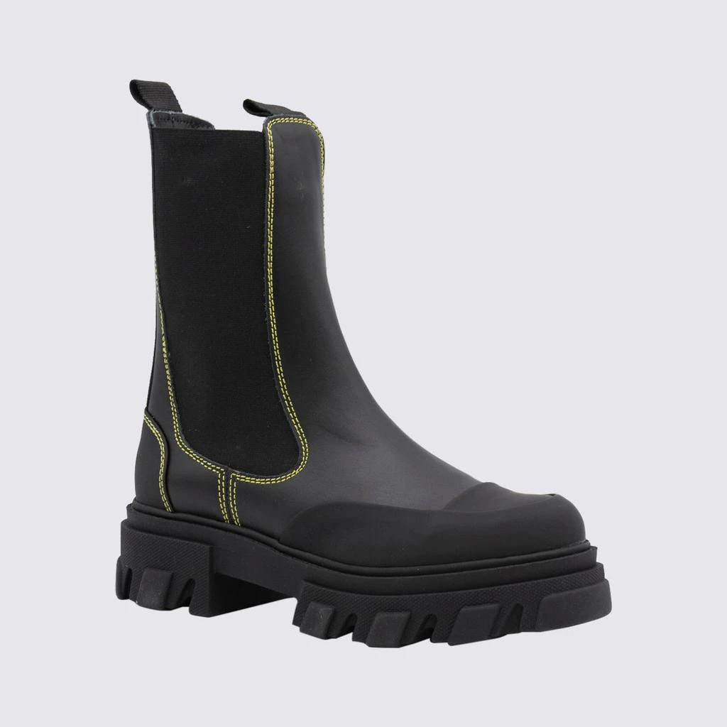 商品Ganni|GANNI BLACK LEATHER BOOTS,价格¥1957,第2张图片详细描述