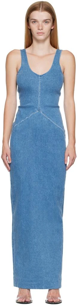 商品Alexander Wang|Blue Fitted Denim Maxi Dress,价格¥3524,第1张图片
