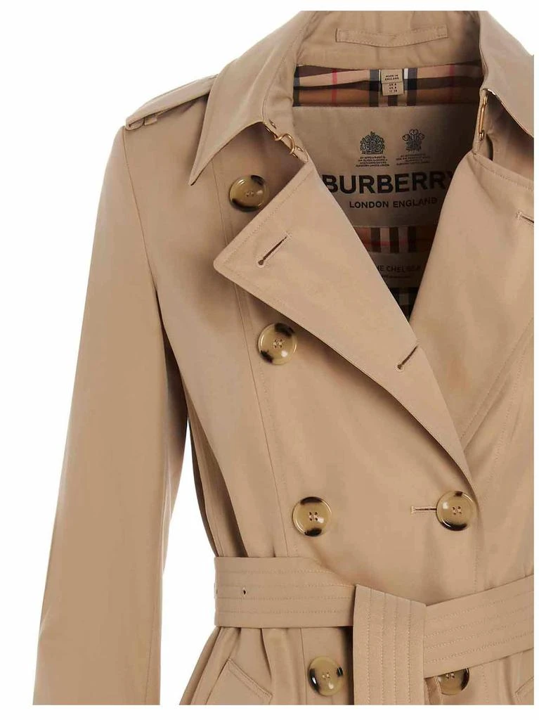 商品Burberry|Burberry Double-Breasted Belted Trench Coat,价格¥14083,第3张图片详细描述