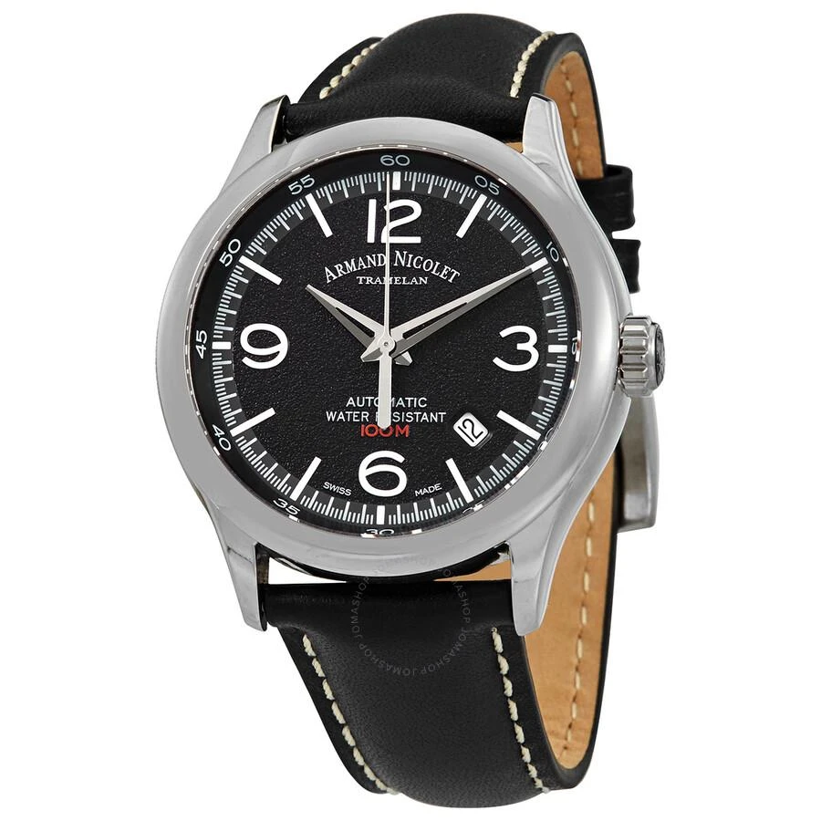 商品Armand Nicolet|MAH Automatic Black Dial Men's Watch A840HAA-NR-P140NR2,价格¥4475,第1张图片