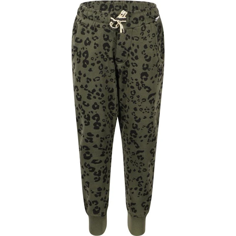 商品Munster|Leopard print logo track pants in khaki,价格¥635,第1张图片