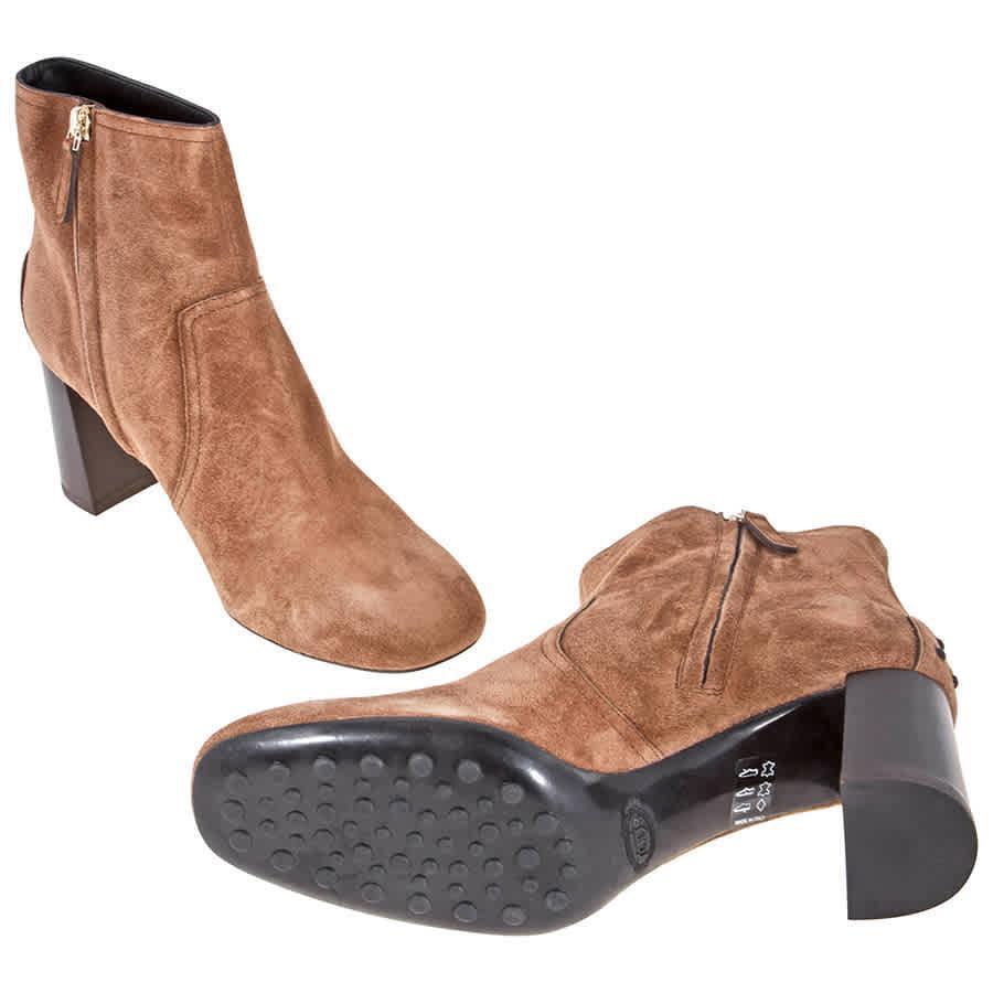 商品Tod's|Womens Sude Leather Boots Brown,价格¥1251,第1张图片