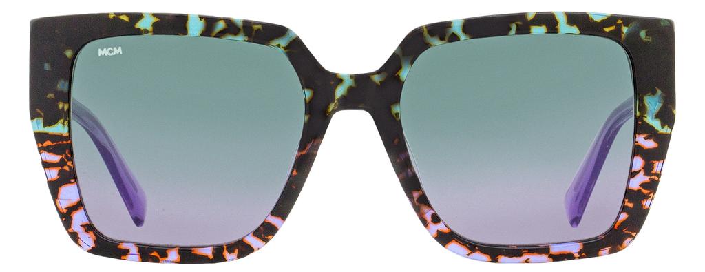 MCM Women's Square Sunglasses MCM723S 342 Purple Tortoise 53mm商品第2张图片规格展示