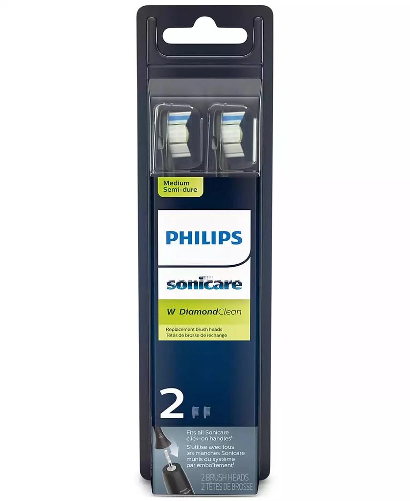 商品Philips|2-Pk. Sonicare DiamondClean Brush Heads,价格¥308,第2张图片详细描述