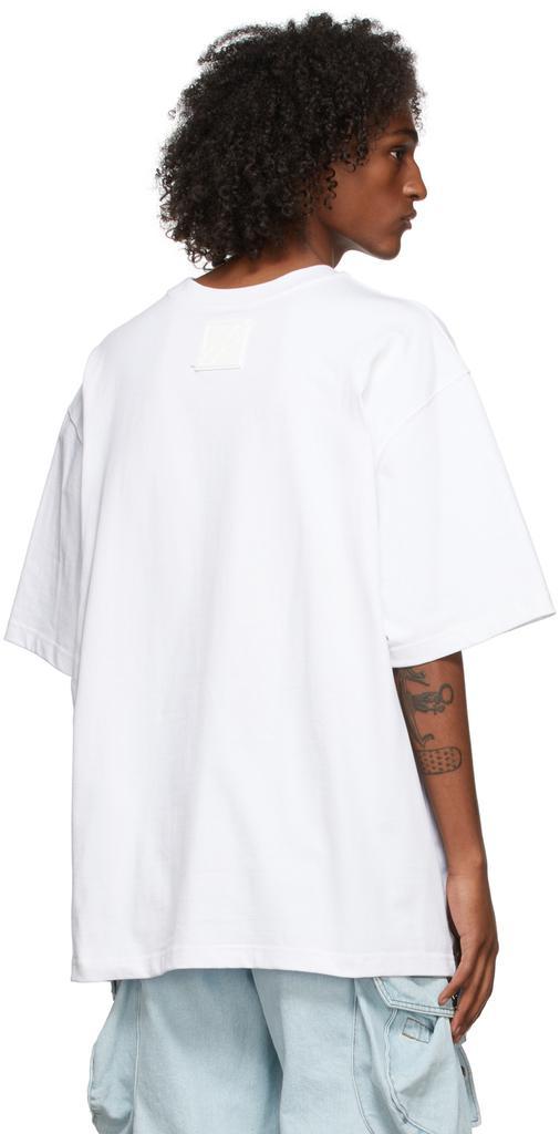 商品We11done|White Crystal Logo T-Shirt,价格¥1857,第5张图片详细描述