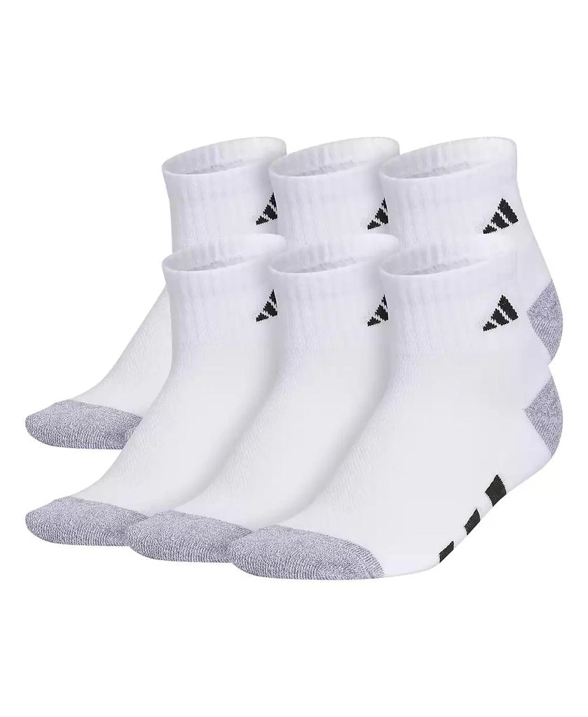 商品Adidas|Boys Youth Athletic Cushioned Quarter Socks, Pack of 6,价格¥103,第1张图片