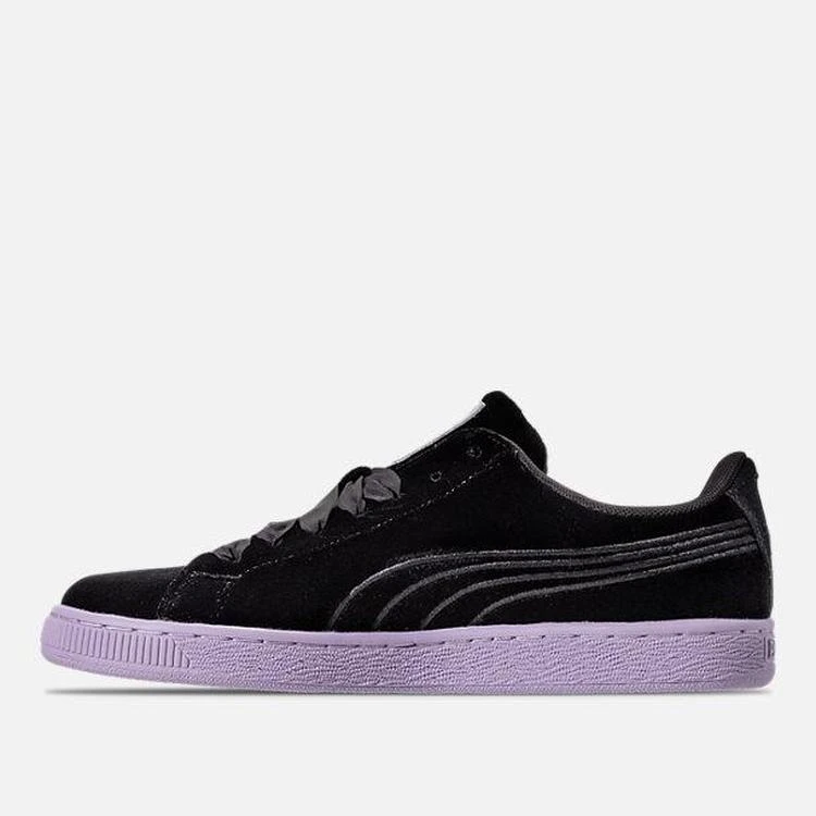 商品Puma|Women's Puma Basket Classic Velour Casual Shoes,价格¥409,第4张图片详细描述