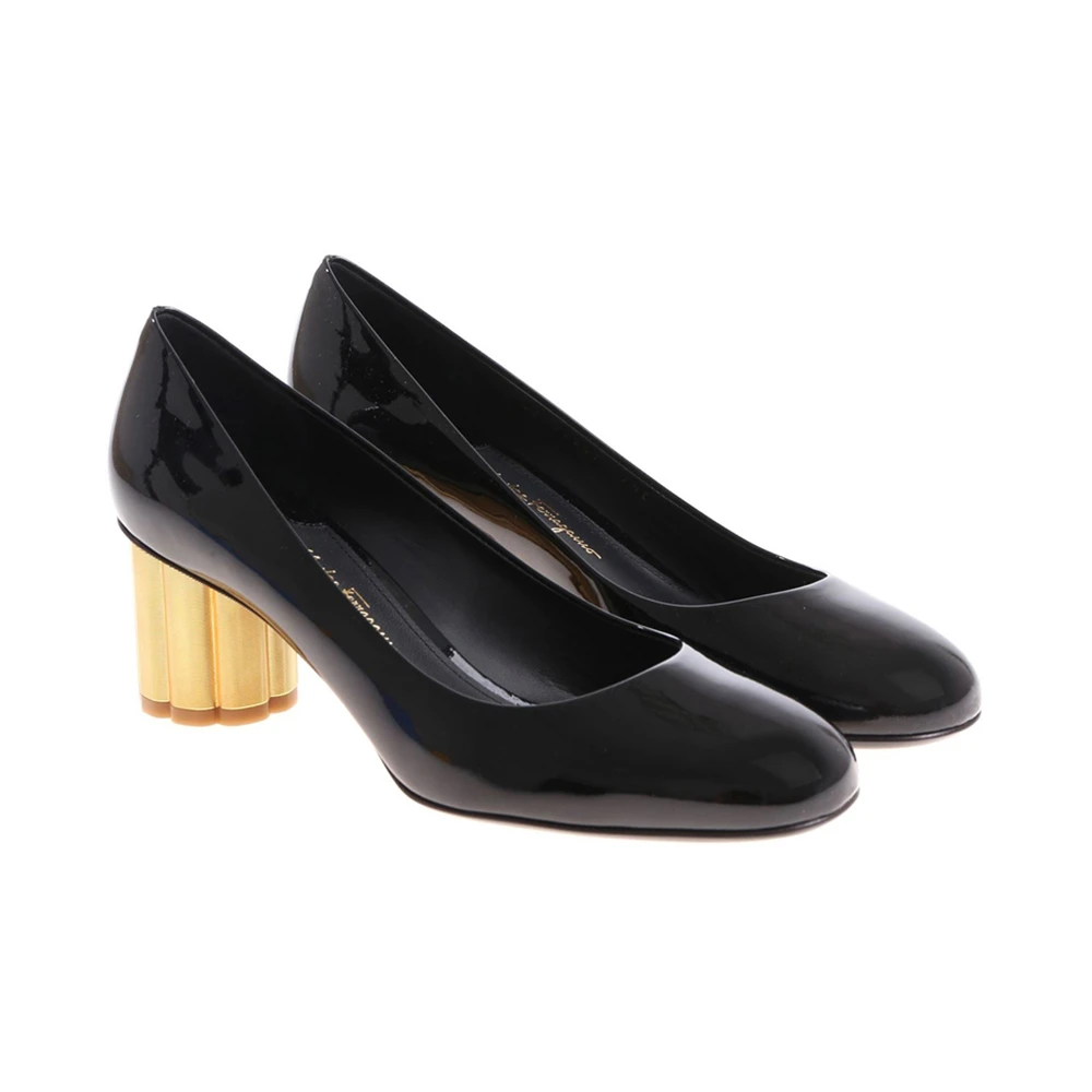 SALVATORE FERRAGAMO 黑色女士高跟鞋 0672733 商品
