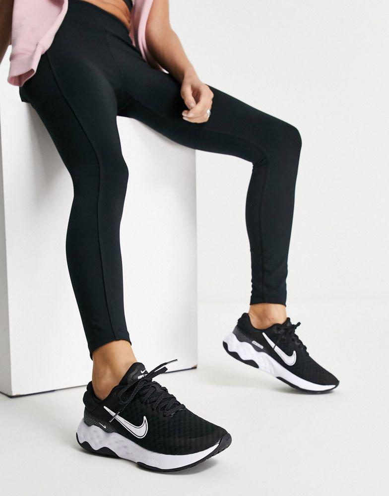 Nike Running Renew Ride 3 trainers in black and white商品第1张图片规格展示