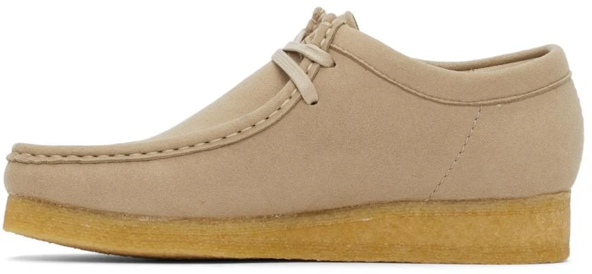 商品Clarks|Beige Vegan Wallabee Derbys,价格¥617,第3张图片详细描述