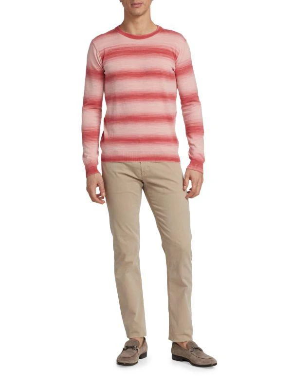 商品Saks Fifth Avenue|Slim Fit Ombré Striped Crewneck Sweater,价格¥237,第3张图片详细描述