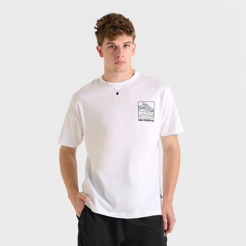Shop Men's New Balance 9060 Sketch Graphic T-Shirt on Sale at