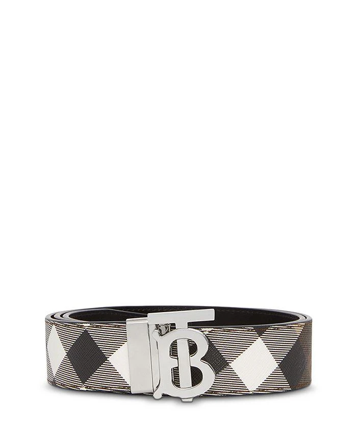 商品Burberry|Men's Reversible Monogram Buckle Check Belt,价格¥2604,第1张图片