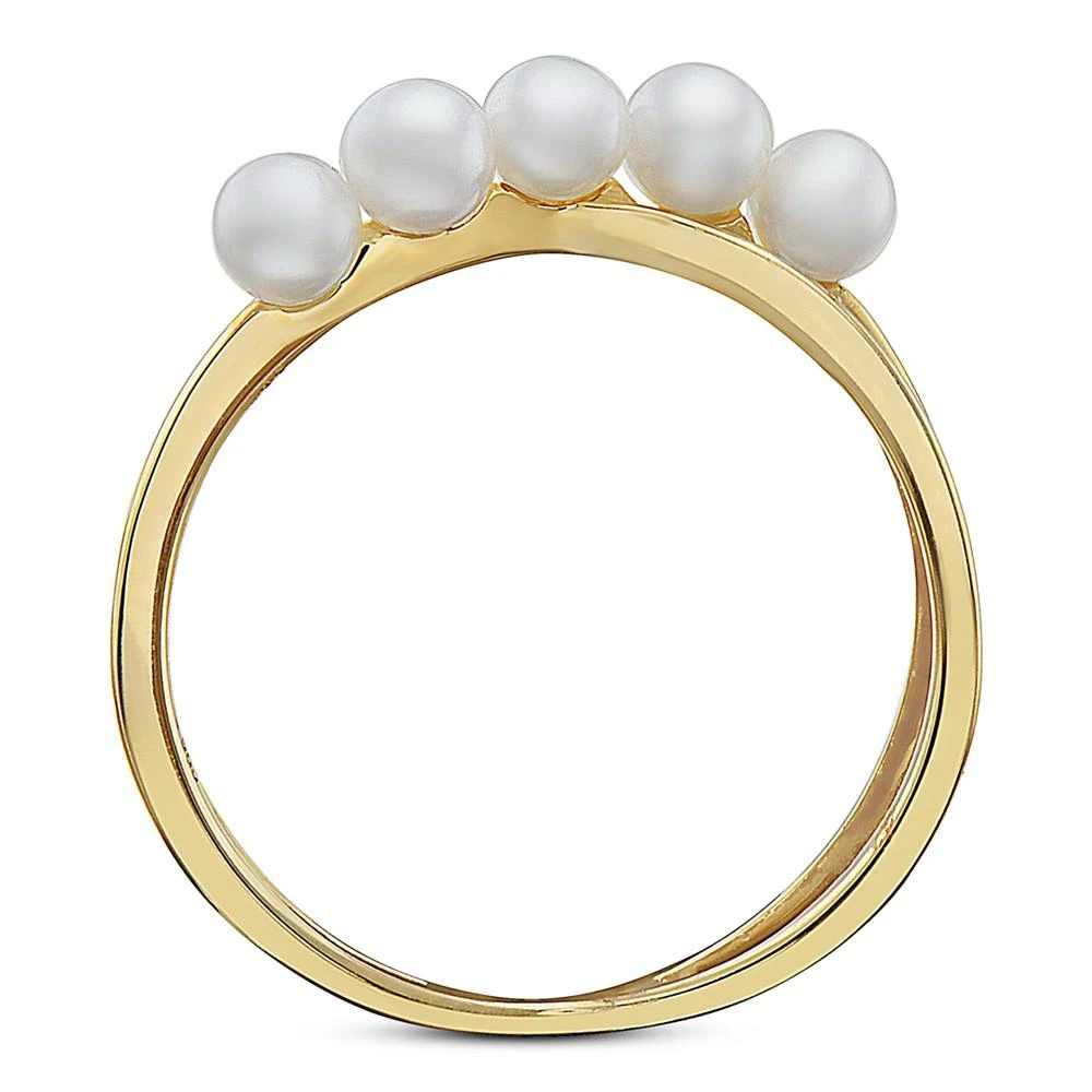 商品Effy|EFFY® Cultured Freshwater Pearl (3mm) Crisscross Ring in 14k Gold,价格¥4627,第3张图片详细描述
