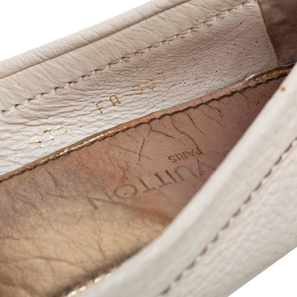 Louis Vuitton Cream Leather Monte Carlo Loafers Size 37.5 商品