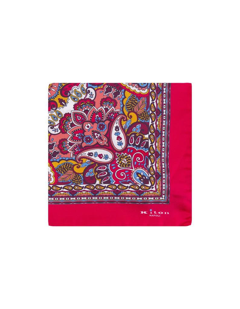 商品Kiton|KITON Pocket Handkerchief With Paisley Print,价格¥884,第1张图片