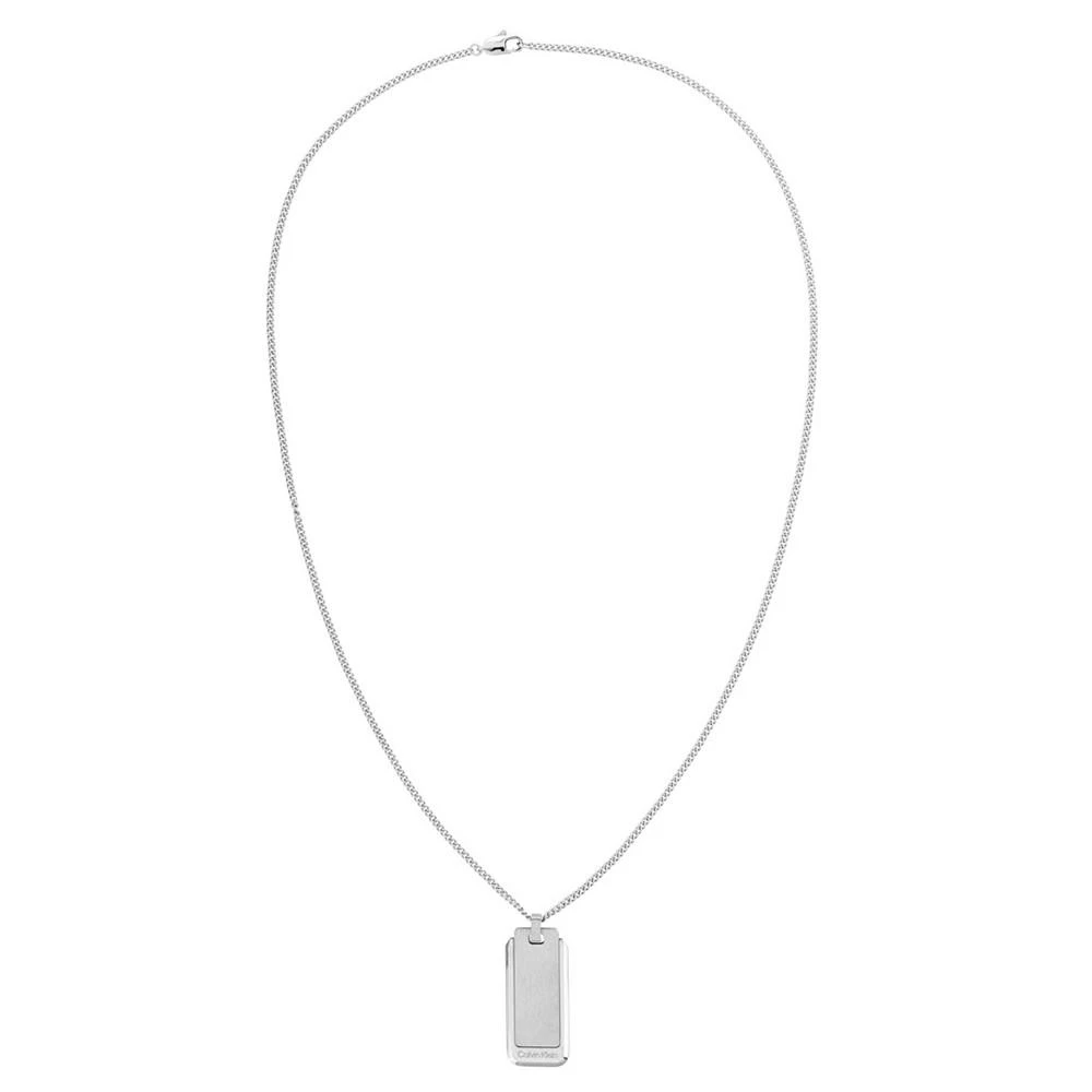 商品Calvin Klein|Men's Stainless Steel Dog Tag Necklace,价格¥601,第1张图片