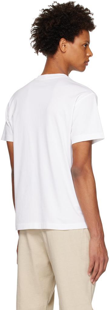 商品Stone Island|White Embroidered T-Shirt,价格¥1049,第5张图片详细描述