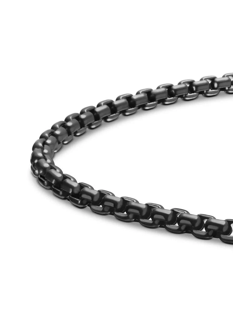 Box Chain Bracelet in Stainless Steel and Sterling Silver 商品