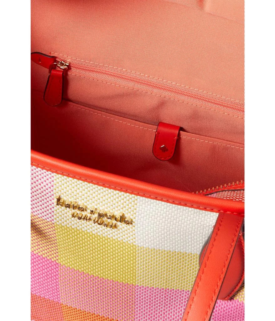 商品Kate Spade|Market Madras Woven Fabric Medium Tote,价格¥834,第3张图片详细描述