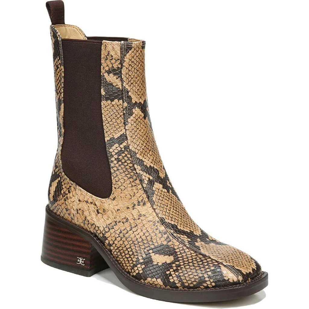 商品Sam Edelman|Sam Edelman Womens Dasha Faux Leather Slip On Ankle Boots,价格¥489,第1张图片