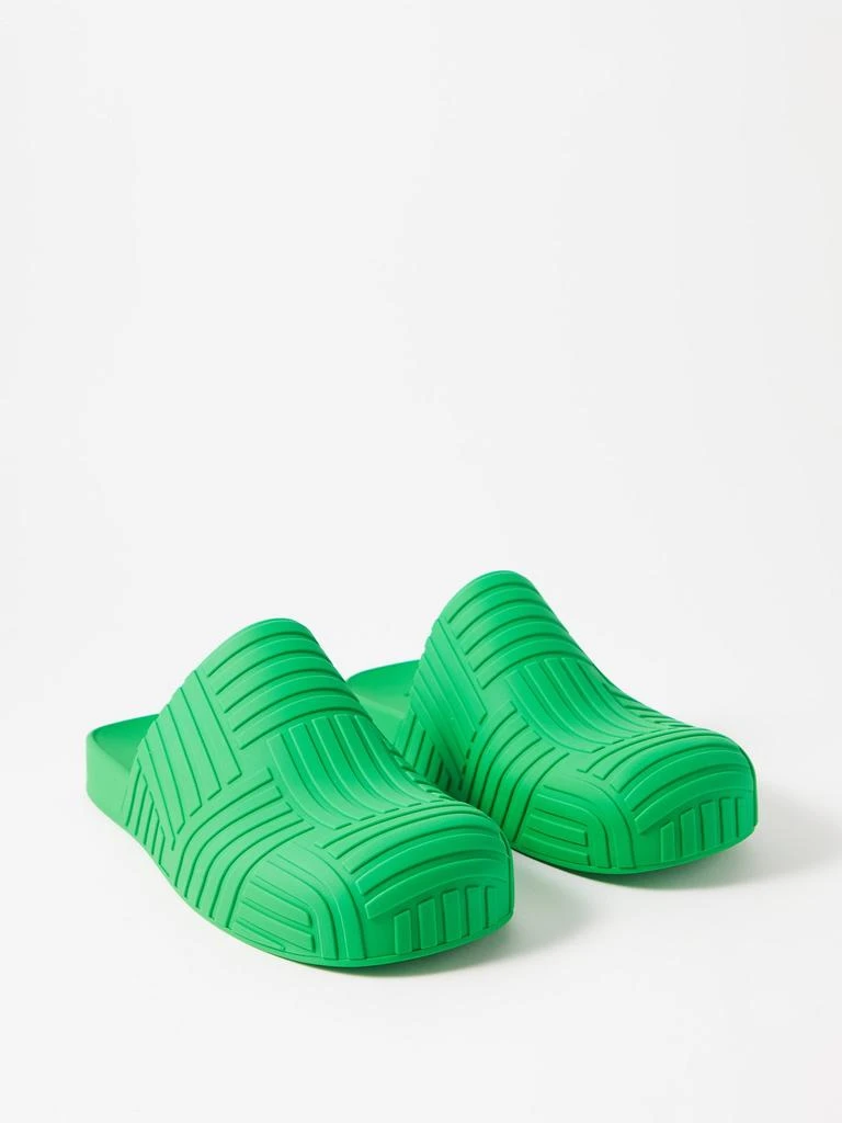 商品Bottega Veneta|The Slider Intrecciato-embossed rubber slides,价格¥4541,第5张图片详细描述