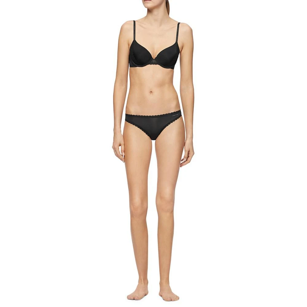 商品Calvin Klein|Women's Lace-Trim Bikini Underwear QD3706,价格¥46,第5张图片详细描述