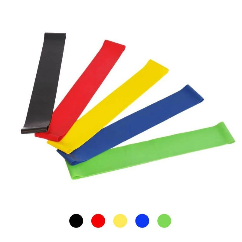 商品Jupiter Gear|5 Piece Set Of Resistance Loop Exercise Body Bands With Carry Bag,价格¥136,第1张图片